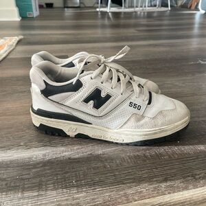 New Balance 550 Sneakers - Cream and Black